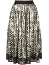 COACH metallic pleated skirt