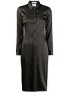 BOTTEGA VENETA HIGH SHINE SHIRT DRESS