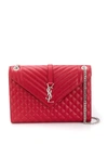 Saint Laurent Medium Envelope Shoulder Bag - Red