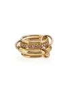 SPINELLI KILCOLLIN 18KT ROSE AND YELLOW GOLD LUNA RING