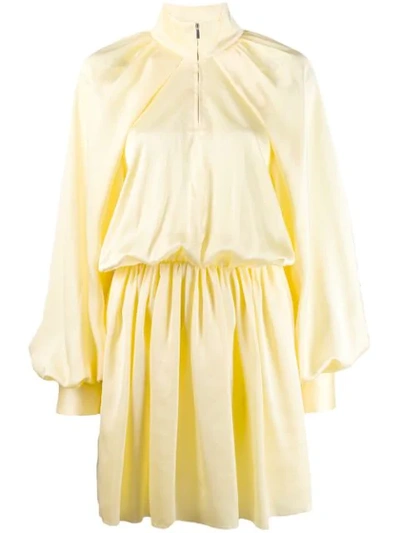 Jourden Windbreaker Mini Dress In Yellow