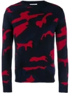 VALENTINO CASHMERE CAMOUFLAGE SWEATER