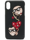 DOLCE & GABBANA IPHONE X CASE WITH DESIGNERS’ PATCHES