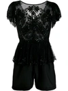 ANIYE BY ANIYE BY LACE PLAYSUIT - BLACK