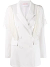 ANIYE BY ANIYE BY LACE INSERTS BLAZER - WHITE