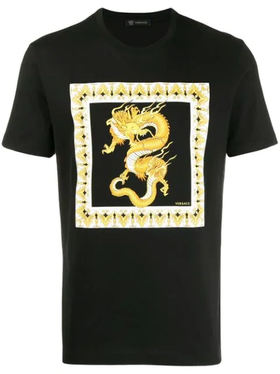 Versace Black Dragon Insert T-shirt
