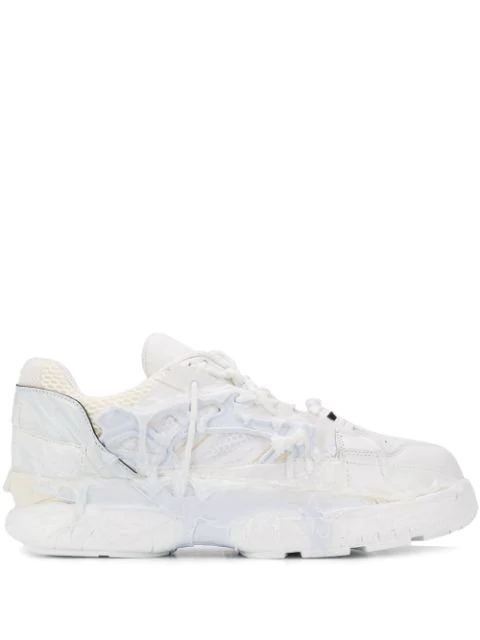 maison margiela fusion leather and mesh