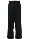 ANNTIAN ANNTIAN DRAWSTRING WAIST TROUSERS - BLACK