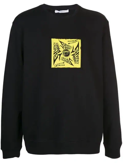 Givenchy Printed Loopback Cotton-jersey Sweatshirt In Black