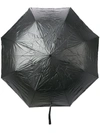 BURBERRY BURBERRY CRINKLE-EFFECT UMBRELLA - BLACK