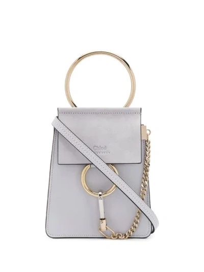 Chloé Small Faye Bracelet Bag In Blue