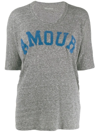 Zadig & Voltaire Zadig&voltaire Amour Print T-shirt - Grey