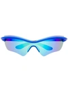 Mykita X Maison Margiela Iridescent Sunglasses In Blue