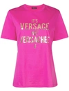 VERSACE VERSACHEE-PRINT T-SHIRT