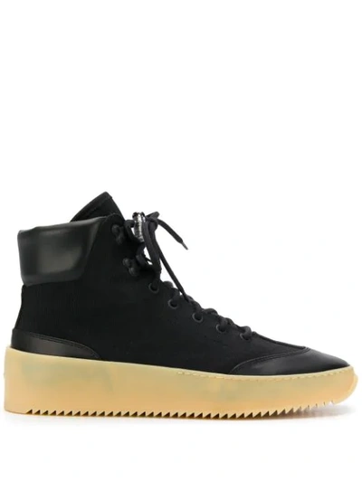 Fear Of God Sixth Collection Leather High-top Sneakers In Black
