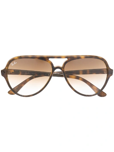 Ray Ban Cats 5000 Classic Sunglasses In Brown
