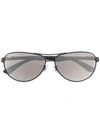 Ray Ban Ray-ban Aviator Tinted Sunglasses - Black In Black