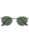 Ray Ban Ray-ban Round Frame Sunglasses - Schwarz In Black