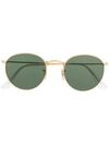 Ray Ban Two-tone Round-frame Sunglasses In Black