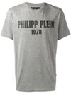 Philipp Plein Logo Print T-shirt In Grey