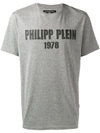 Philipp Plein T-shirt Round Neck Ss Pp1978 In Grey
