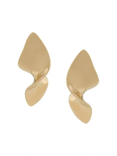 Annelise Michelson Extra Small Twist Earrings In Gold