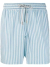 BLUEMINT BLUEMINT SKY BLUE LINE PRINT SWIM SHORTS - 蓝色