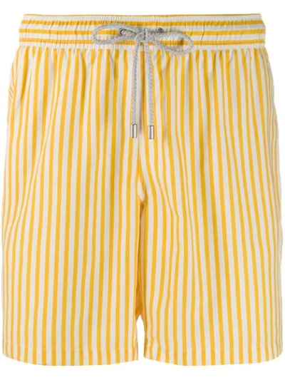 Bluemint Sunrise Line Stripe Swim Shorts - 黄色 In Yellow
