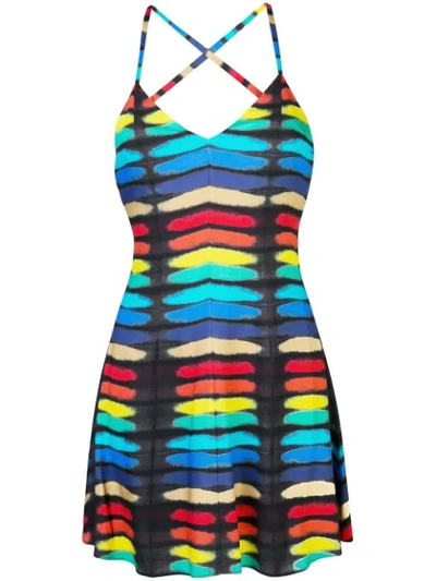 Alice And Olivia Alves Fit & Flare Cocktail Dress In Multicolour