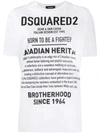 Dsquared2 Logo Printed T-shirt In White In 100 White