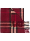 BURBERRY CLASSIC CHECK CASHMERE SCARF