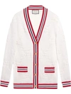 GUCCI SYLVIE WEB KNITTED CARDIGAN
