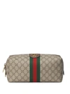 Gucci Medium Ophidia Gg Wash Bag In Neutrals