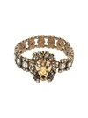 GUCCI LION HEAD BRACELET WITH CRYSTALS