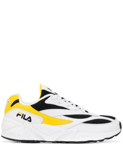 Fila Venom Faux Leather Sneakers In Yellow