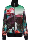 Prada Panorama Print Zipped Sweatshirt - Multicolour