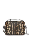 BURBERRY ANIMAL PRINT LEATHER CAMERA BAG