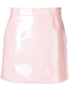 EMILIO PUCCI PINK PATENT MINI SKIRT