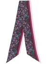 BALLY BALLY FLORAL PRINT TIE SCARF - PINK