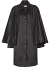 BURBERRY CAPE DETAIL BELTED COAT