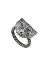 GUCCI GUCCI GUCCI GARDEN SILVER CAT RING - 8131 SILVER