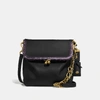 Coach Rider Bag 24 With Snakeskin Detail In Black