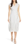 ALI & JAY PERSHING SQUARE MIDI WRAP DRESS,703-0420