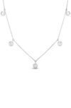 Roberto Coin Women's Diamond By The Inch 18k White Gold & Diamond Dangle Necklace In White Gold