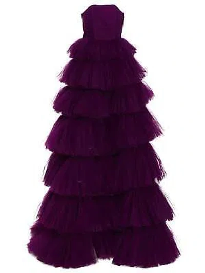 Pre-owned 19:13 Dresscode Maxi Tulle Dress In Purple