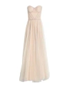 19:13 Dresscode Woman Maxi Dress Beige Size 4 Polyester