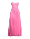 19:13 Dresscode Woman Maxi Dress Fuchsia Size 6 Polyester In Pink