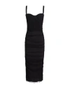 19:13 Dresscode Woman Midi Dress Black Size 8 Polyamide, Elastane In Black