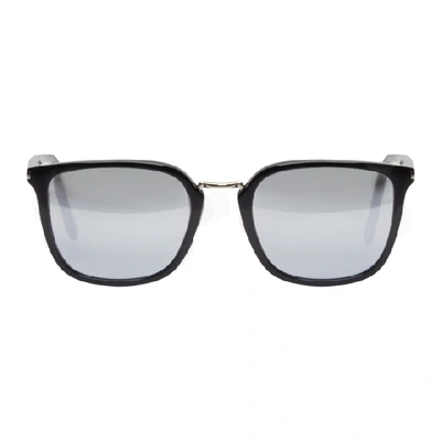 Saint Laurent Black Sl 131 Combi Sunglasses In 008 Black
