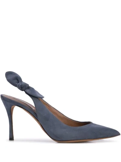 Tabitha Simmons Millie Bow Slingback Pumps - 蓝色 In Blue